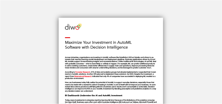 Maximize AutoML with Decision Intelligence